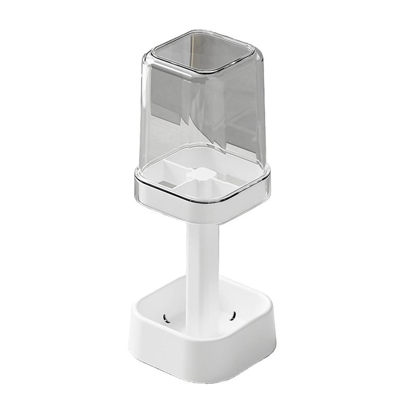 Mouthwash cup, bathroom toothbrush cup, wash cup, electric toothbrush, household use, with lid, dustproof, drainable, height adjustable